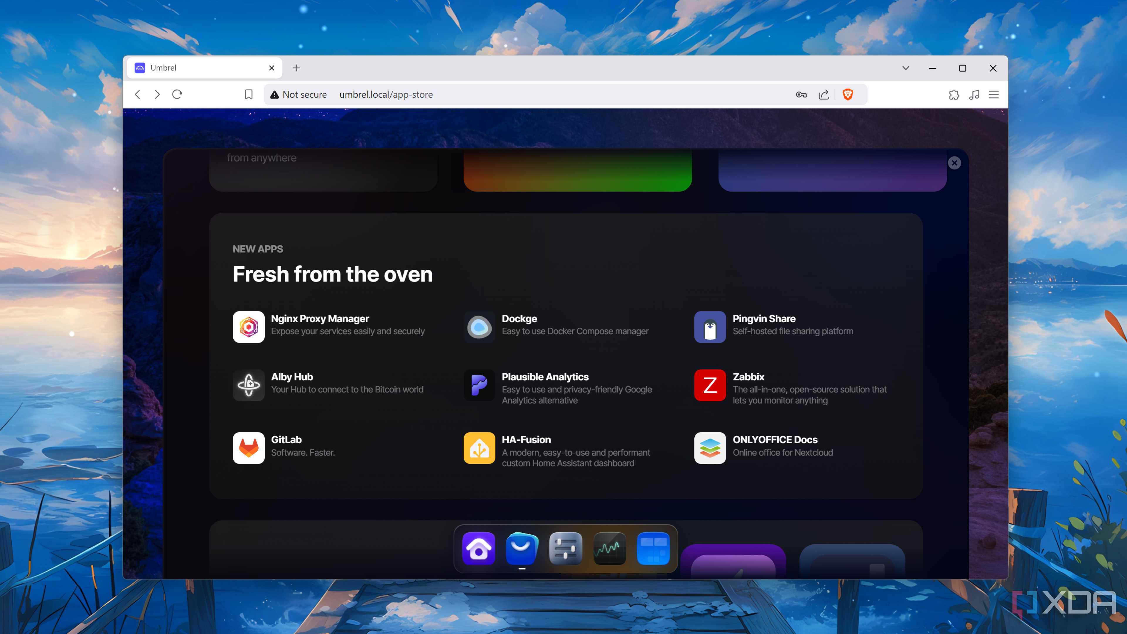 The UmbrelOS app store