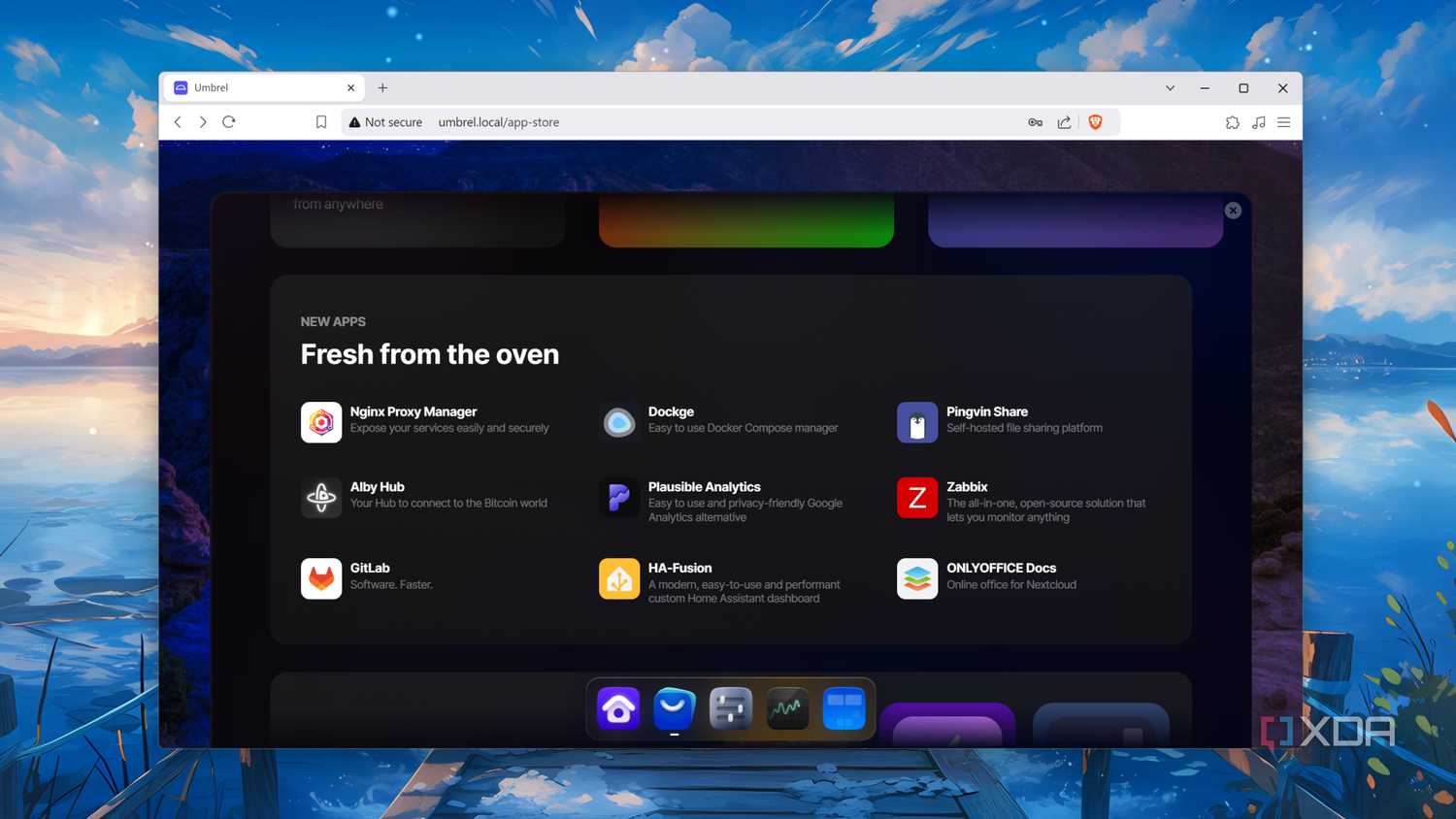 The UmbrelOS app store
