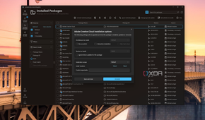 Screenshot of UniGetUI showing settings for installing or running commands through the integrated package managers