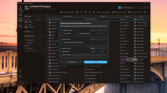 Screenshot of UniGetUI showing settings for installing or running commands through the integrated package managers
