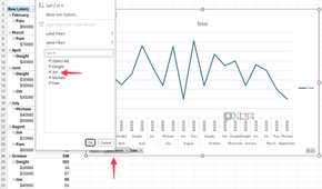filter chart in Excel
