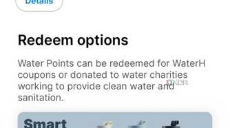 WaterH app rewards