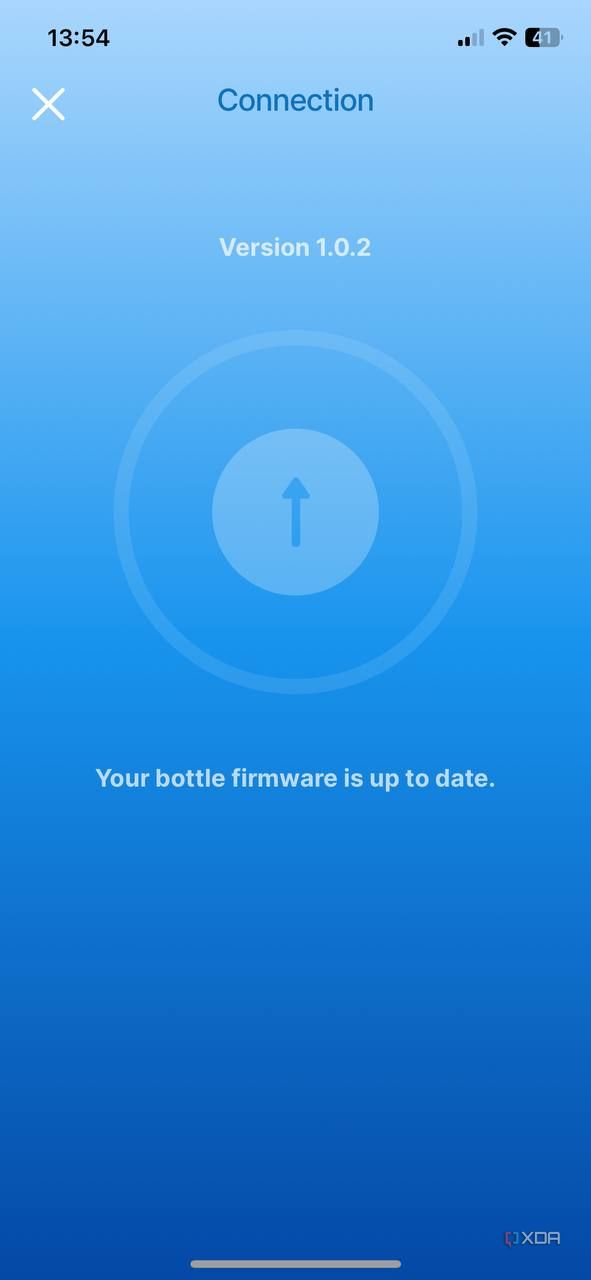 WaterH app firmware updater