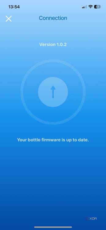 WaterH app firmware updater