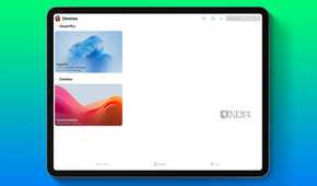 Cloud tools in the Windows app.