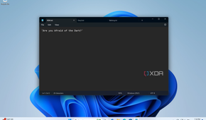 Using Dark Mode in Windows Notepad