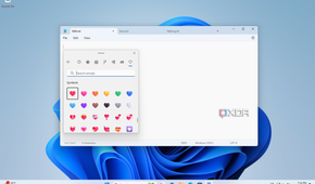 Using Heart Emojis in Windows Notepad