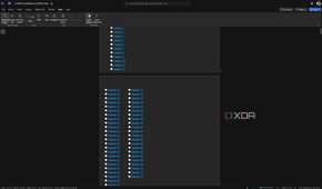 Screenshot of Word for the web with dark mode enabled
