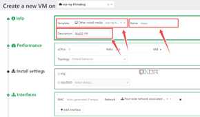 Choosing the template in XCP-ng