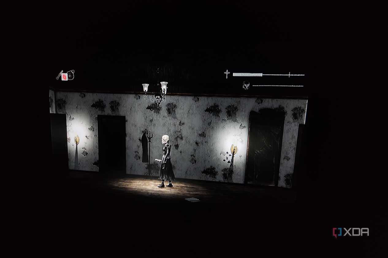 Running Withering Rooms on a Yaber K3 projector