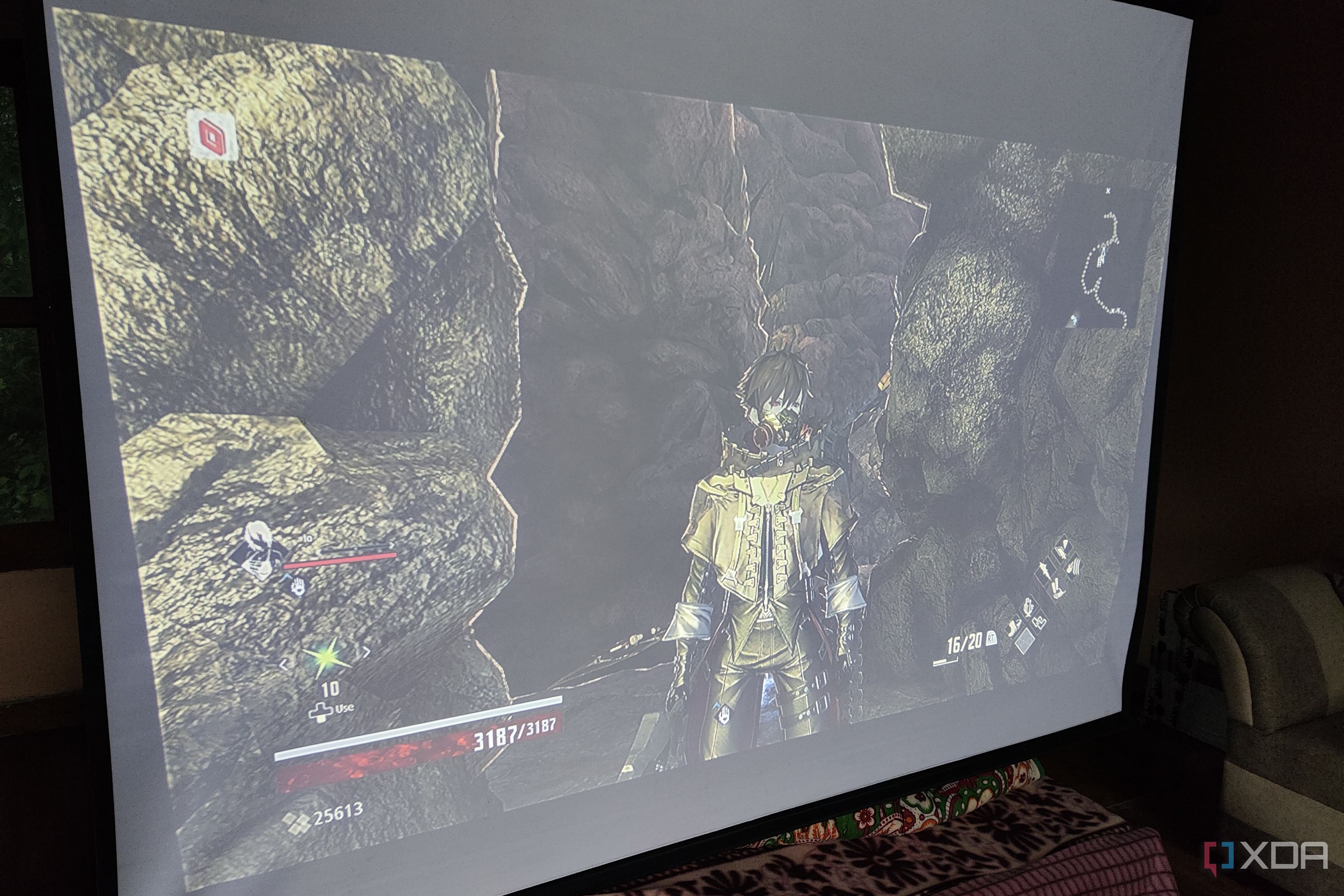 Running Code Vein on a Yaber K3 projector
