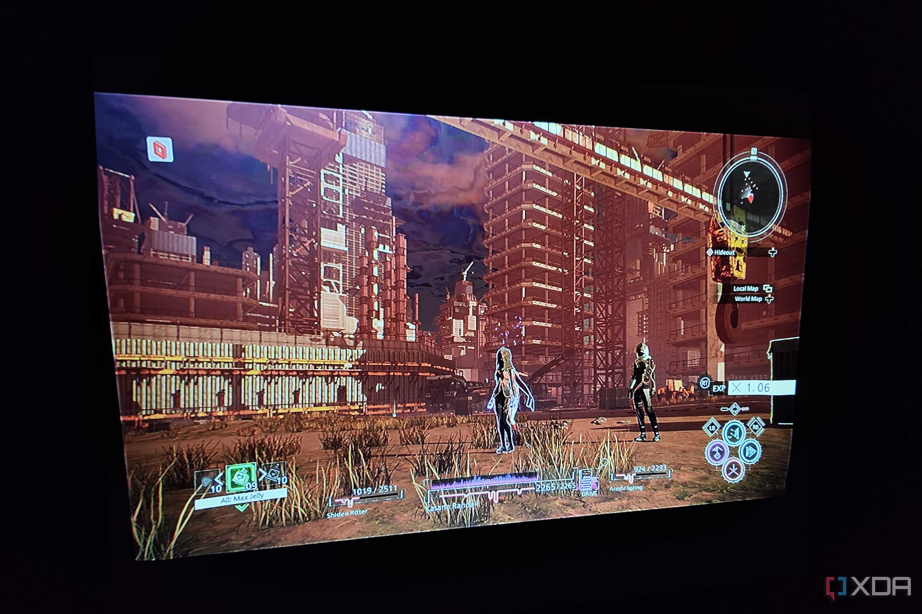 Running Scarlet Nexus on a Yaber K3 projector