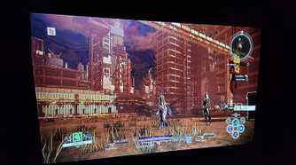 Running Scarlet Nexus on a Yaber K3 projector