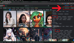 Use the Civitai search filters to sort for popular SD 1.5 checkpoints