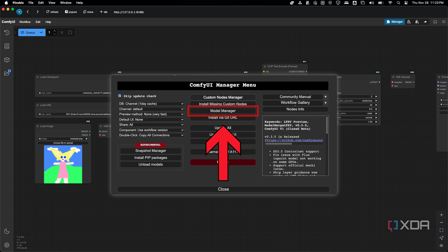 Open the ComfyUI Model Manager