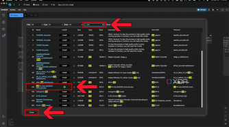 Install the vae-ft-mse-840000-ema-pruned model in the ComfyUI Model Manger