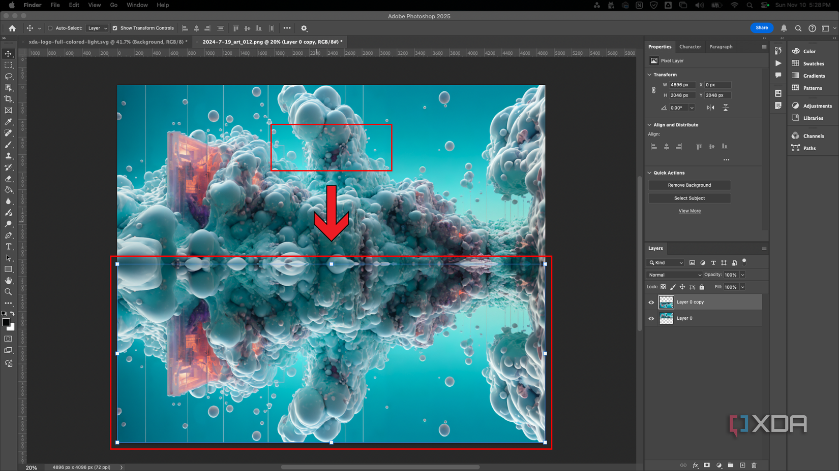 How to mirror an image in Photoshop