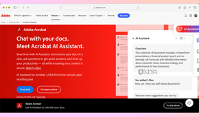 Adobe Acorbat AI Assistant homepage