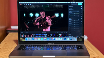 Aperty portrait editing software on MacBook