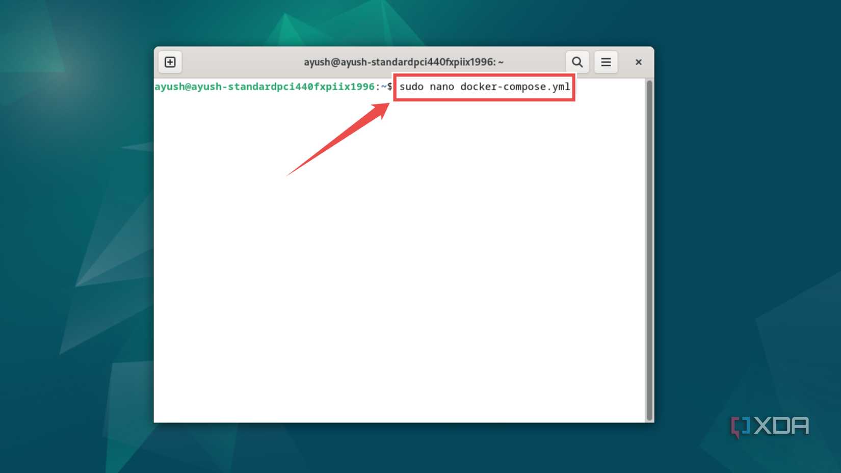 Creating the docker-compose.yml file for Audiobookshelf