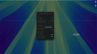 Screenshot of the layout editor in BentoBox with the settings window open in the background