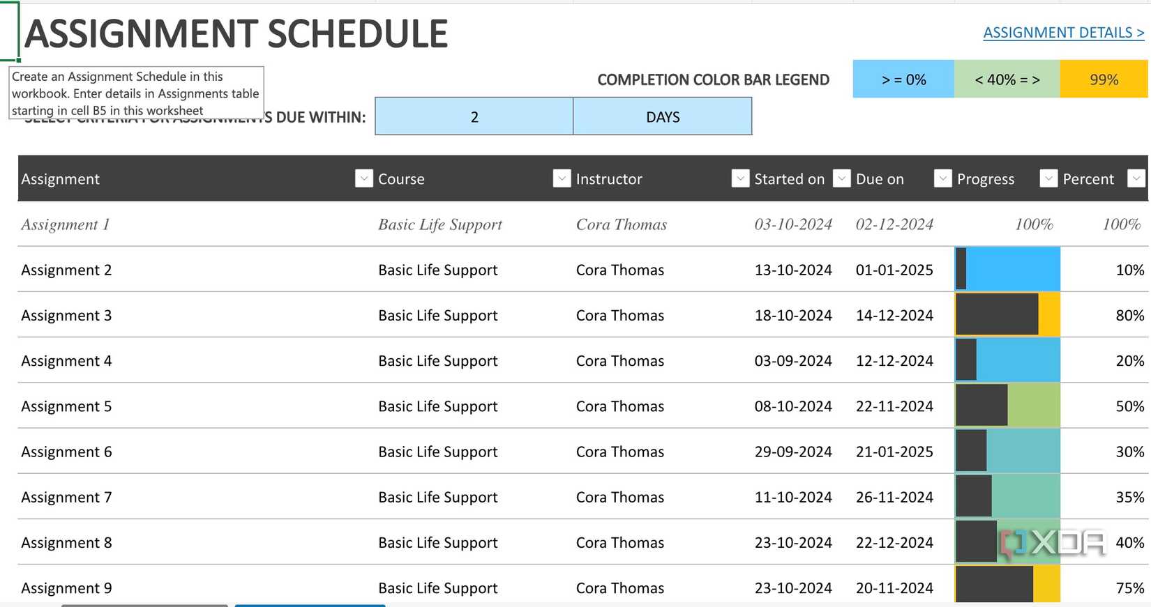 Student Excel Example 10 best Excel templates for students and educators