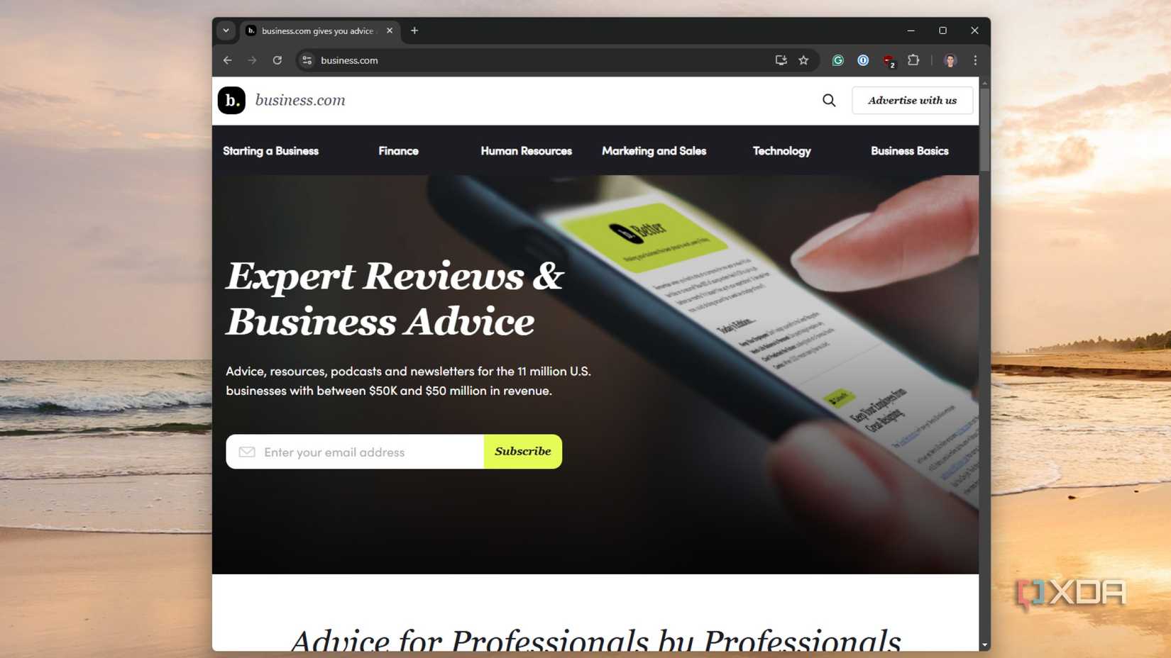 screenshot of business.com