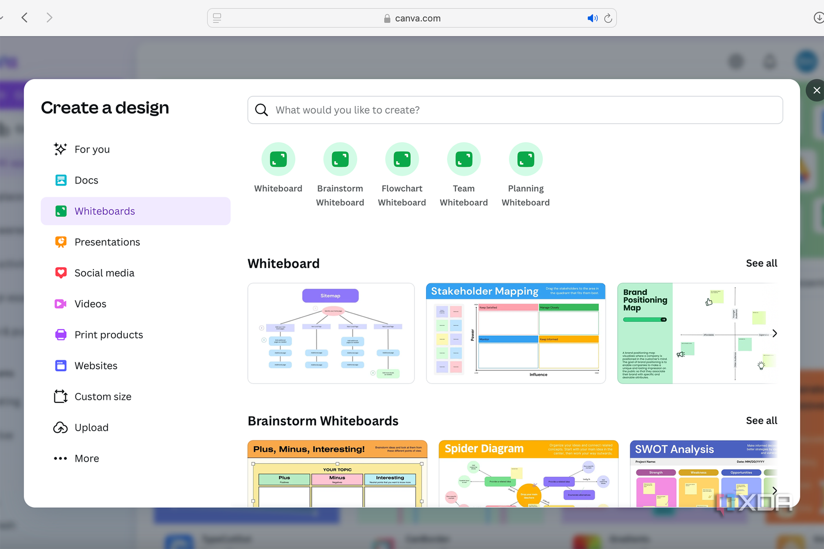 Canva Whiteboards