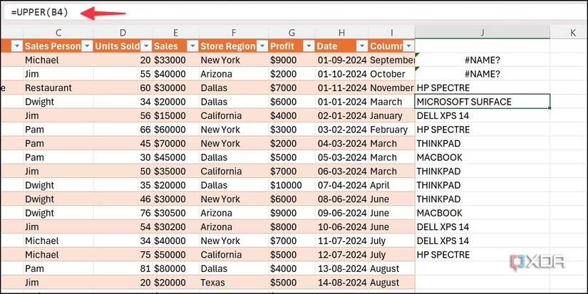 Change case in Excel