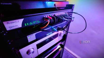 Closed network rack in various switches and avr equipment