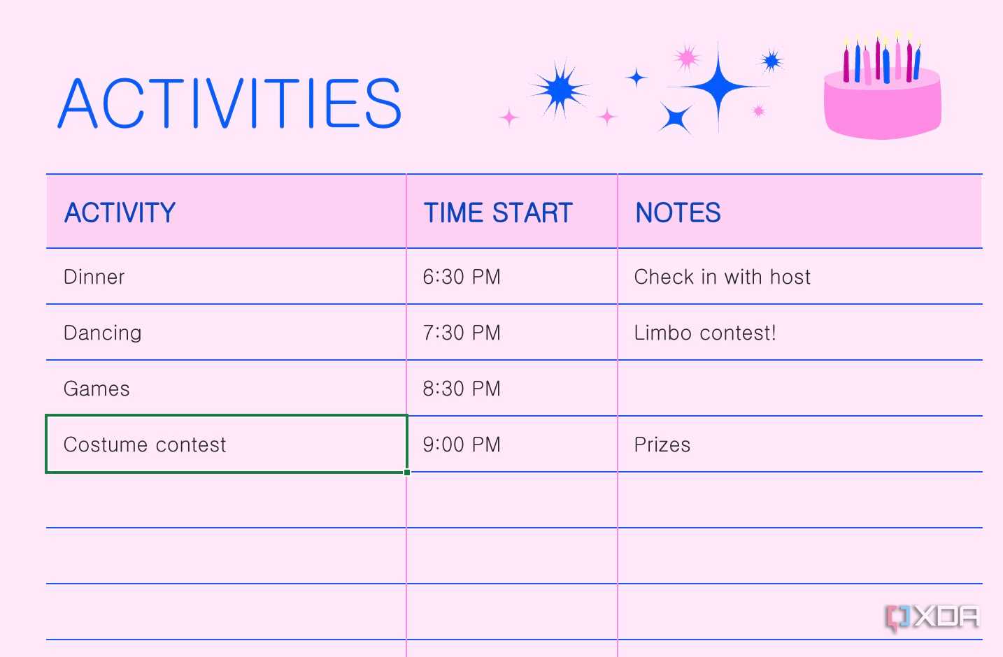 Simple Excel Activities 10 creative ways to use Excel beyond number crunching
