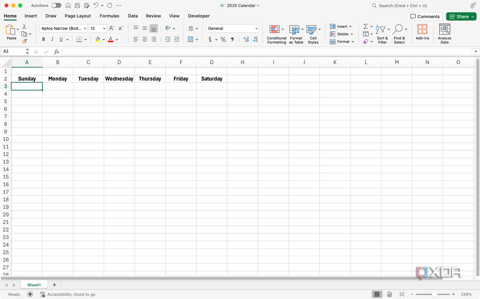 I used Excel to print my own family and personal calendars, and so can you