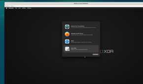 Selecting the Disk utility option in the macOS Recover environment running inside a Docker container