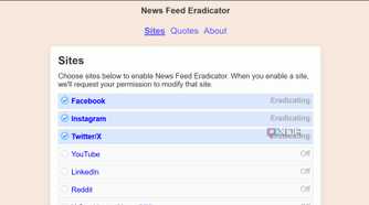 Enable News Feed Eradicate