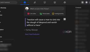 Facebook feed showing motivational quote