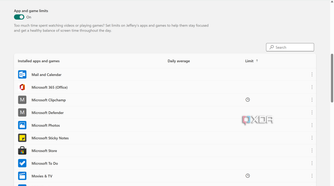 Family Safety App Settings