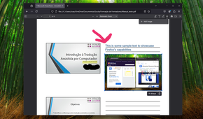 Screenshot of Mozilla Firefox displaying a PDF file and adding an image to it