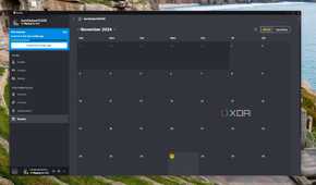 image showing the calendar view of the guilded events tab