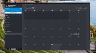 image showing the calendar view of the guilded events tab