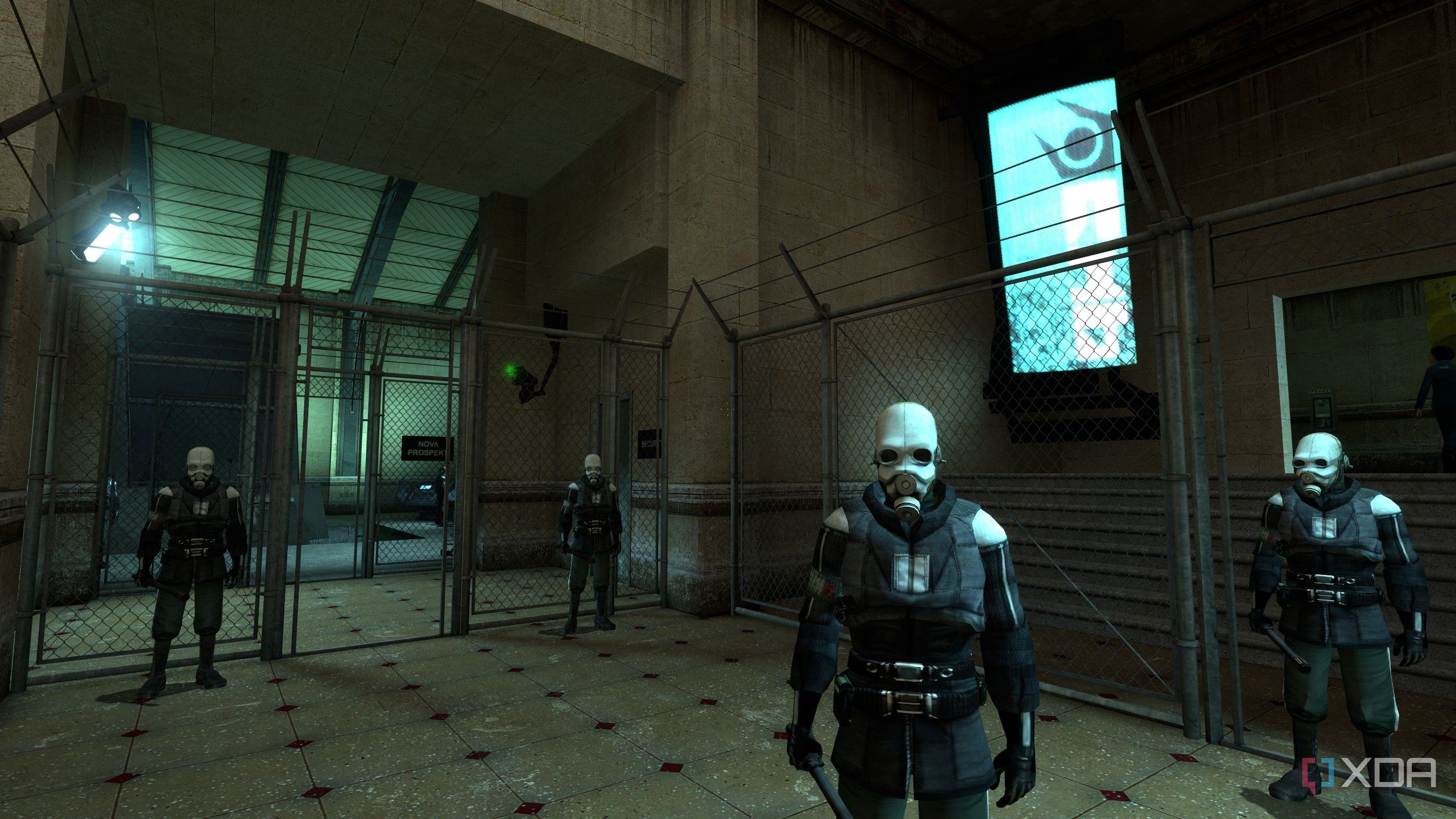 A soldier talking to the player