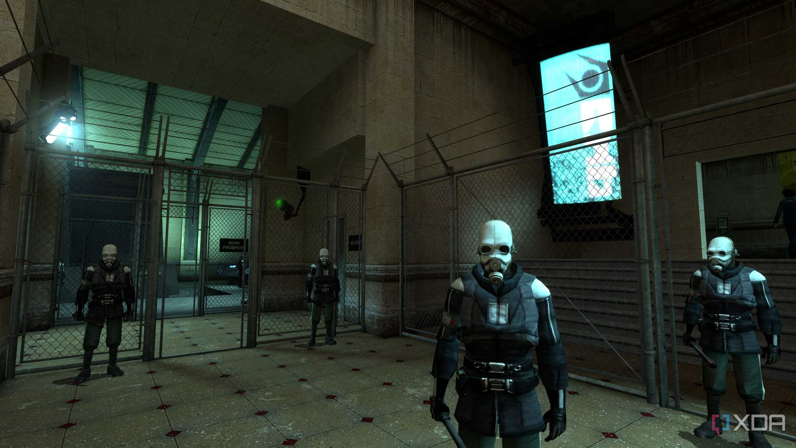 A soldier talking to the player