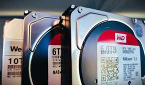 wd red drives lined up
