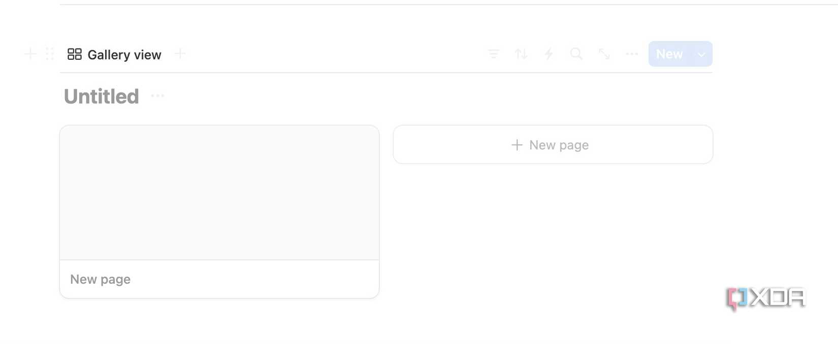 add a new page in Notion