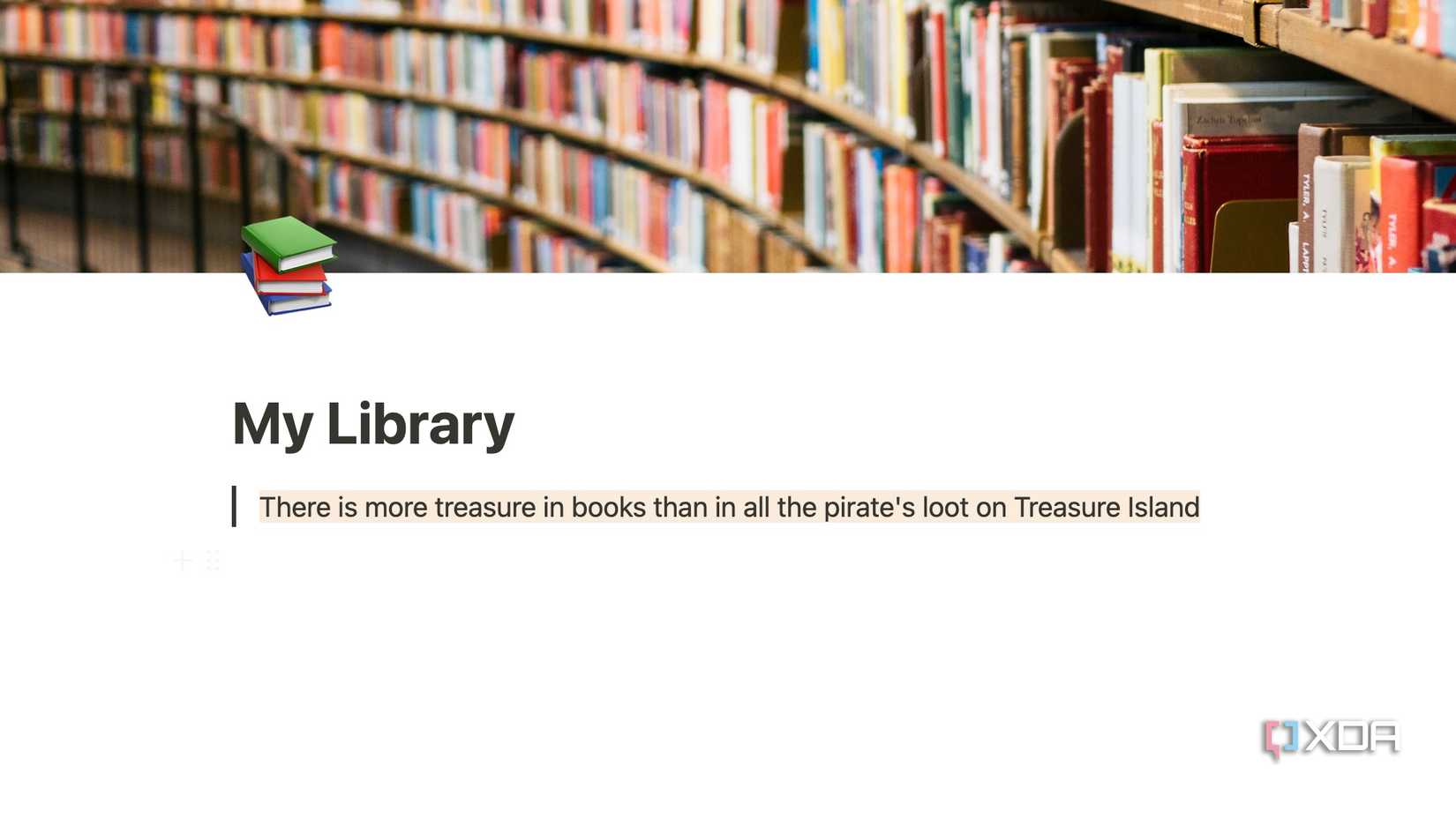 add a quote in Notion page