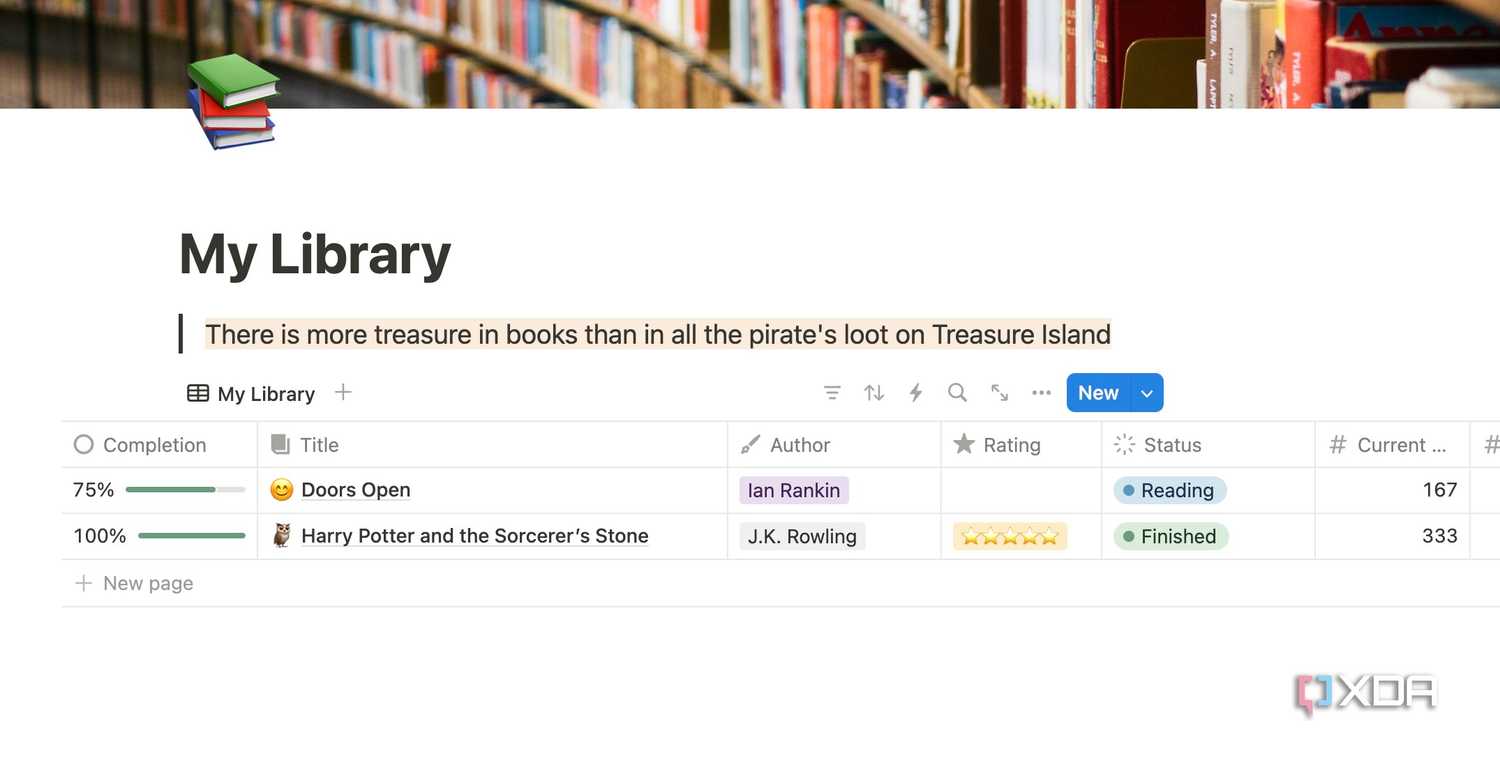 Notion database