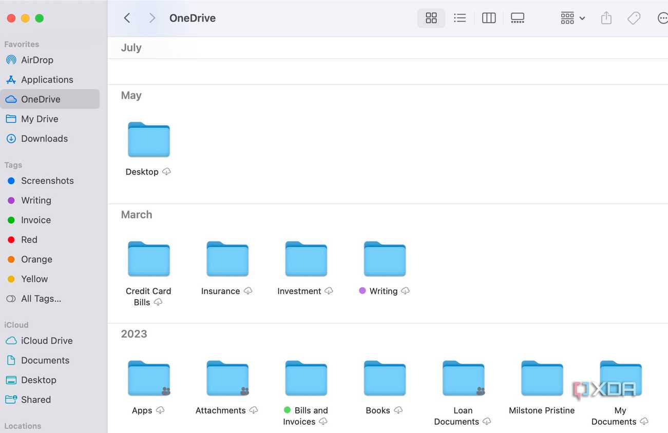OneDrive in Finder
