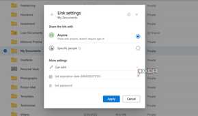 Set password in OneDrive