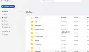 OneDrive cloud on web