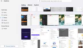 OneDrive gallery on web