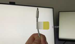 A marked USB-C cable